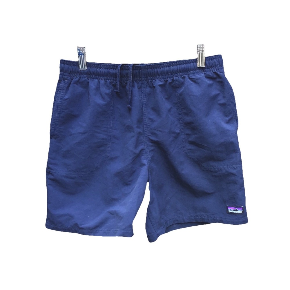 Patagonia Baggies Shorts Boys XXL Navy Blue 4.5" Inseam Lined Outdoor